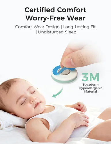 Miniatura 6 de Momcozy Termómetro digital portátil para bebé, termómetro inteligente preciso de grado médico, lecturas instantáneas, termómetro de monitoreo