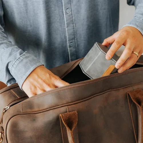 Miniatura 12 de Funda protectora de viaje para reloj de 1 ranura, organizador de relojes de alta calidad, con cuero vegano, almohada ajustable para cualquier reloj