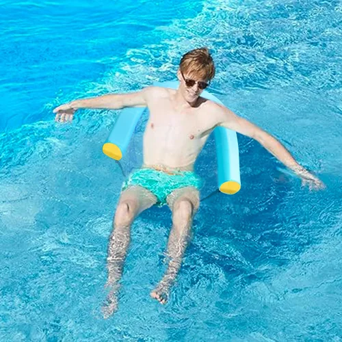 Miniatura 7 de Paquete de 2 sillas flotantes de malla para adultos, silla flotante de piscina, flotadores para accesorios de piscina y juguetes acuáticos