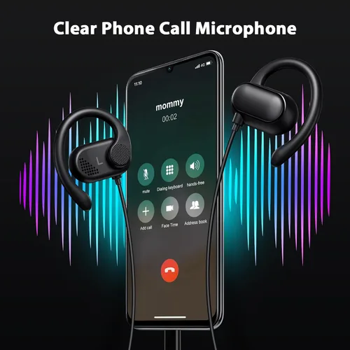Miniatura 5 de Auriculares USB C con cable abiertos sobre auriculares para Apple/Android USBC Tipo C Auriculares con cable para iPhone 17 17e 16 16e 15 Pro Wrap