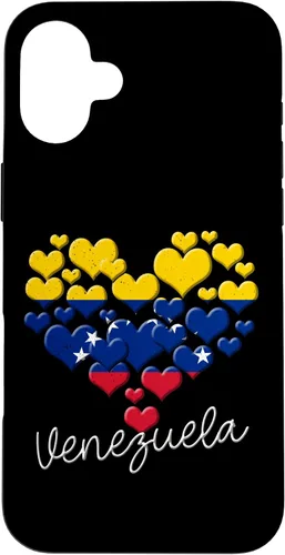 Miniatura 23 de Funda para iPhone 17 con diseño de corazón hispano con bandera venezolana con orgullo de Venezuela