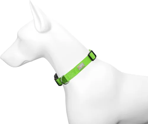 Miniatura 4 de Collar de perro básico verde con collar transpirable de nailon de liberación rápida para cachorros, perros pequeños, medianos y grandes, niños