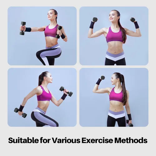 Miniatura 6 de Zempox Adjustable Dumbbell Set, 4 in 1 Free Weight Dumbbell Set for Women, Hand Weight for Women at Home, Each 2lb 3lb 4lb 5lb with TPU Soft Rubber