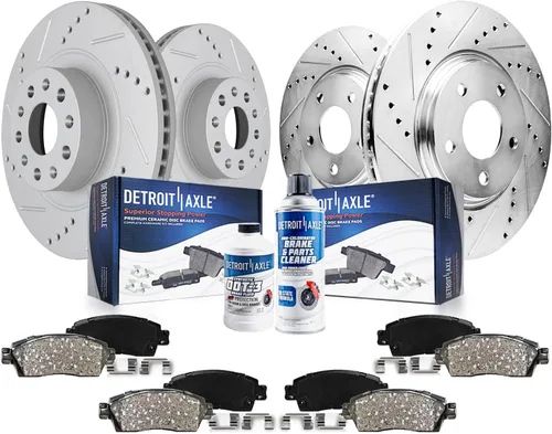 Miniatura 33 de Detroit Axle - Kit de freno trasero para Ford Fusion Lincoln MKZ Zephyr Mazda 6 Mercury Milan, repuesto de pastillas de freno de cerámica