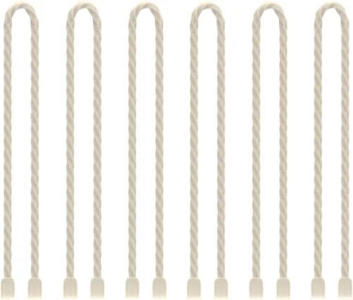 Miniatura 23 de 6 bridas de silicona de 24 pulgadas de diámetro reutilizables con núcleo de acero de 0.196 pulgadas de diámetro, lazos de torsión de goma flexibles