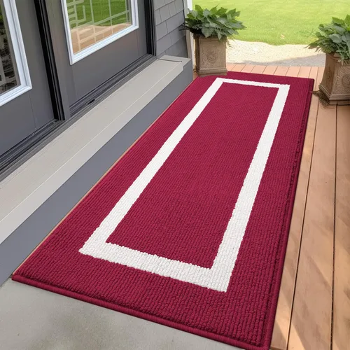 Miniatura 21 de OLANLY Alfombra para Puerta Interior, 59x20, Tapete de Entrada Antideslizante Absorbente Resistente a la Suciedad, Alfombras de Entrada
