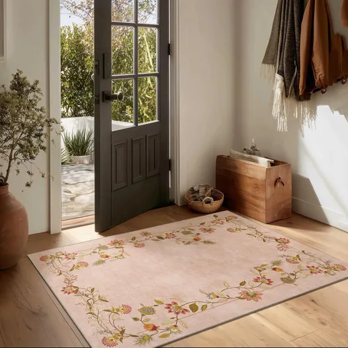 Miniatura 58 de Alfombra de pasillo lavable antideslizante: alfombra de cocina de 2 x 6 pies, resistente a las manchas, con parte trasera de goma, alfombra suave