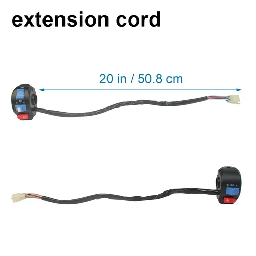 Miniatura 4 de Mokuo Conjunto de Control de Interruptor de Manillar de Aluminio de 7/8" 22mm Compatible con Sistema de Freno de Disco GY6 50cc 125cc 150cc 139QMB