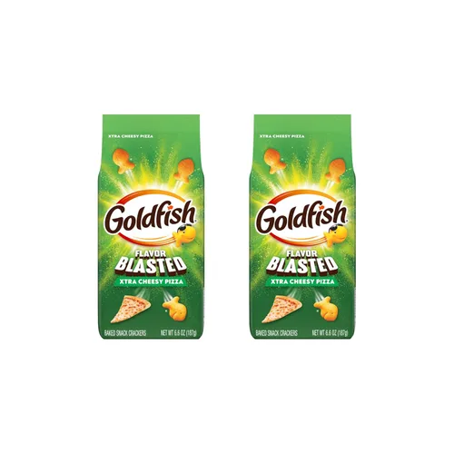 Miniatura 29 de Goldfish Mega Bites Galletas de Queso Cheddar Fuerte, Bolsa de 5.9 Oz