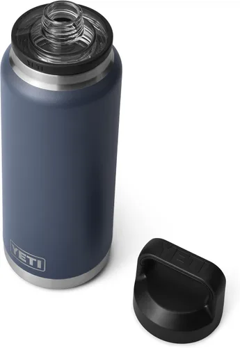 Miniatura 3 de YETI Rambler - Botella de 36 onzas, aislada al vacío, a prueba de fugas, de acero inoxidable con tapón para sorbos Aislamiento al vacío Azul marino