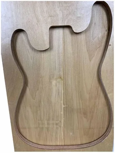 Miniatura 6 de Exotic Wood Zone Álamo amarillo eléctrico/bajo musical cuerpo de madera en blanco Guitarra Luthier Tonewood Proveedores Cepillado sin pegar