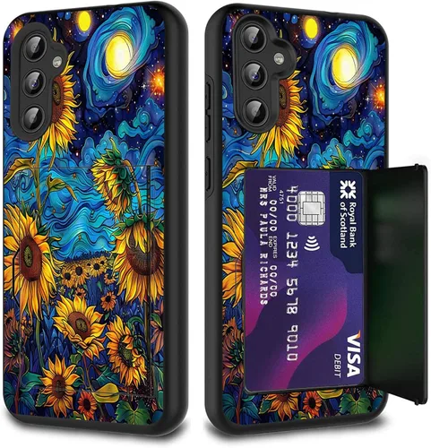 Miniatura 63 de Funda híbrida de doble capa con función atril para Samsung Galaxy A16 5G de 6.9 pulgadas, diseño de vaca con bandera estadounidense