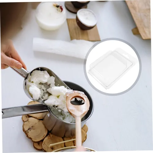 Miniatura 4 de EXCEART Moldes de vela 20 piezas de envases de moldeo vacíos moldes de cera derretimiento accesorios DIY caja de embalaje pequeña práctica