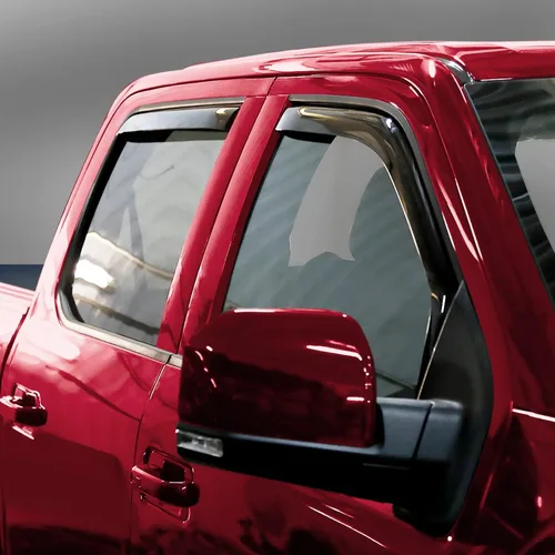 Miniatura 2 de Voron Glass Protectores de lluvia extra duraderos en canal para camiones Ford F150 2015-2020 SuperCrew (apto para Ford F250-F550 17-22), deflectores
