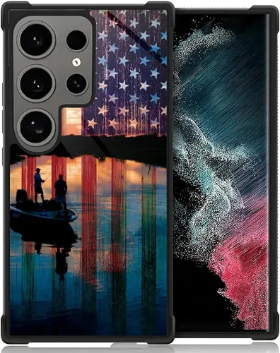 Miniatura 336 de CARLOCA Funda compatible con Samsung Galaxy S22 Ultra, diseño gráfico de Star Howling Wolfs Samsung Galaxy S22 Ultra, diseño gráfico, a prueba