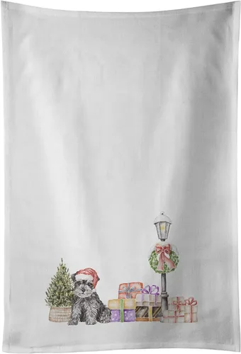 Miniatura 74 de Caroline's Treasures CK8100WTKT - Juego de 2 toallas de cocina con diseño de bulldog francés con diseño de país de las maravillas navideñas