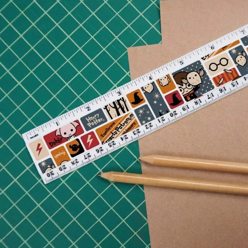 Miniatura 3 de Harry Potter lindo patrón Chibi 12 pulgadas estándar y regla métrica de plástico