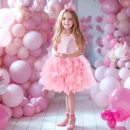 Miniatura 3 de Suppromo Vestido de Tutú para Niñas con Lentejuelas Brillantes de Tul, Princesa para Cumpleaños, Fiesta, Graduación, Vestido de Baile para Niñas