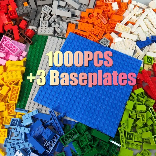 Miniatura 12 de HUIZDQ 1500 piezas de ladrillos de construcción, bloques pequeños clásicos a granel, juego de ladrillos clásicos bloques de construcción básicos