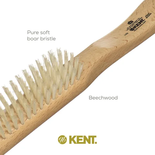 Miniatura 7 de Kent LG3 - Cepillos para el cabello más finos para mujeres, cepillo estrecho de madera de haya natural y cerdas de jabalí, para cabello fino