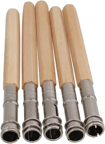 BQLZR Odd - Soporte extensor de lápiz alargador de cabeza ajustable, doble cabeza, herramienta de pasatiempo, color aleatorio, paquete de 5