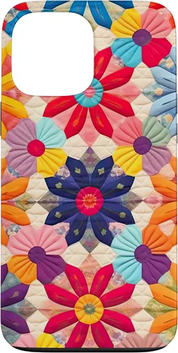 Miniatura 24 de Quilting Flower Blooms Quilt Pattern Case for iPhone 17
