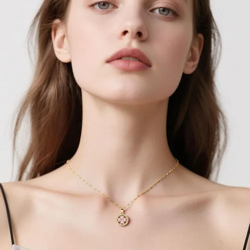 Miniatura 7 de Anillos de collar antiestrés para mujer, trébol de cuatro hojas, artículos para aliviar la ansiedad para mujeres, anillo giratorio de acero