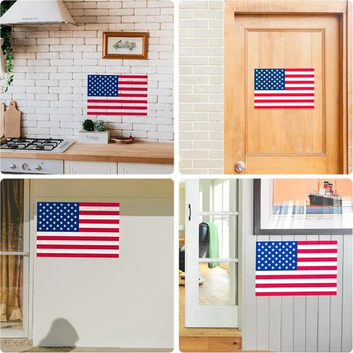 Miniatura 5 de Plantilla de plantilla de 50 estrellas de la bandera estadounidense, plantilla grande de plástico reutilizable para pintar sobre madera, papel