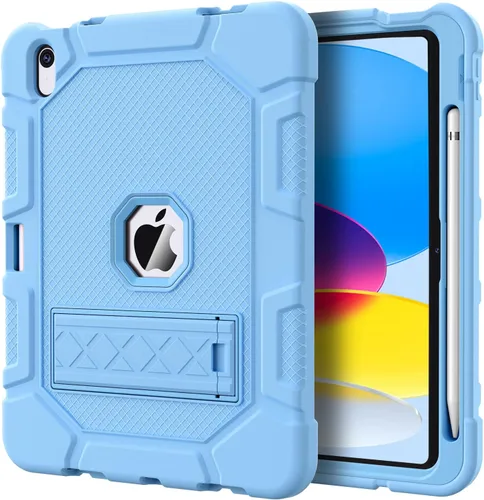 Miniatura 19 de Azzsy Funda para iPad 10.ª generación de 10.9 pulgadas, 2022, soporte integrado para lápiz Apple, funda protectora resistente a prueba de golpes