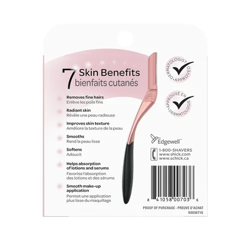Miniatura 2 de Schick Hydro Silk Cuchillas de recambio de varita dermaplaning — Recargas, 6 estilo profesional