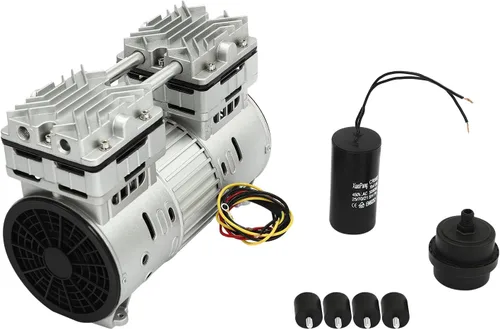 Miniatura 8 de DNYSYSJ Motor de compresor de aire sin aceite, cabezal de compresor de aire, cabeza de bomba de aire pequeña, motor de encimera, bomba de aire
