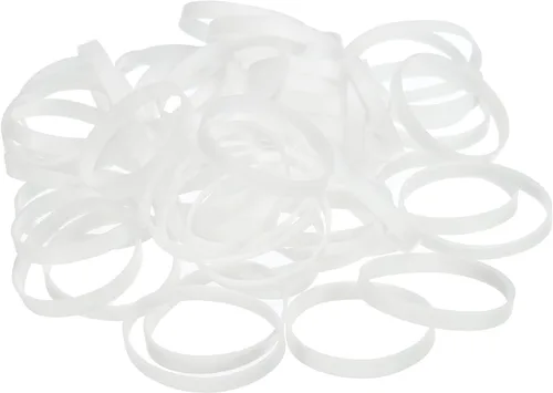 Miniatura 11 de PATIKIL Bandas de goma de silicona, 100 unidades, antideslizantes, de 0.9 pulgadas, color negro plano, para envolver cables, envolturas de bolsas