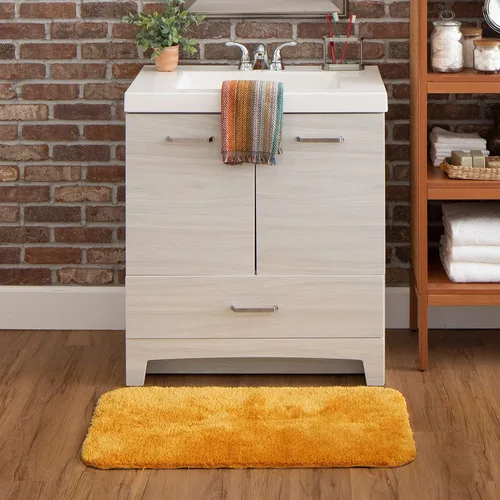 Miniatura 10 de Mohawk Home Alfombra de baño lavable a máquina, marrón oscuro, 1 pies 11 pulgadas x 3 pies 3 pulgadas, perfecta para tu baño