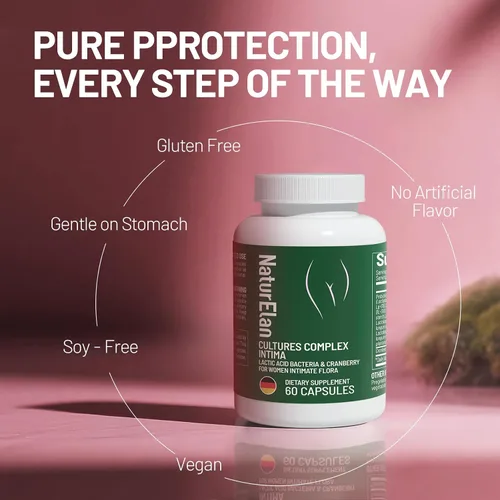 Miniatura 5 de NaturElan Probióticos para mujeres 40 mil millones de UFC – 16 cepas con arándano, apoyo vaginal, digestivo e inmunológico, equilibrio del pH
