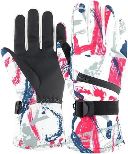 Guantes de esquí para hombres y mujeres, impermeables, resistentes al viento, deportes al aire libre, nieve y esquí