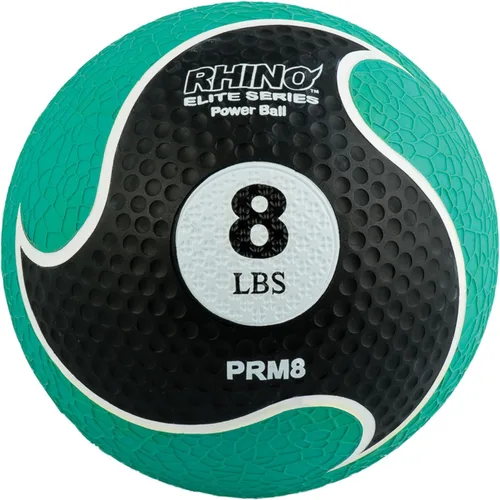 Miniatura 13 de Champion Sports Rhino Elite Medicine Ball – Textured Surface, Superior Grip, Hollow Synthetic Rubber for Consistent Bounce & Durability, Multiple