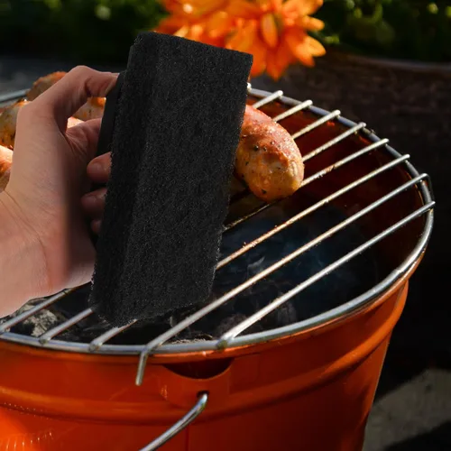 Miniatura 9 de Luxshiny 3 piezas de cepillo de parrilla raspador de plancha resistente estropajo almohadilla de limpieza de plancha para parrillas de gas de carbón