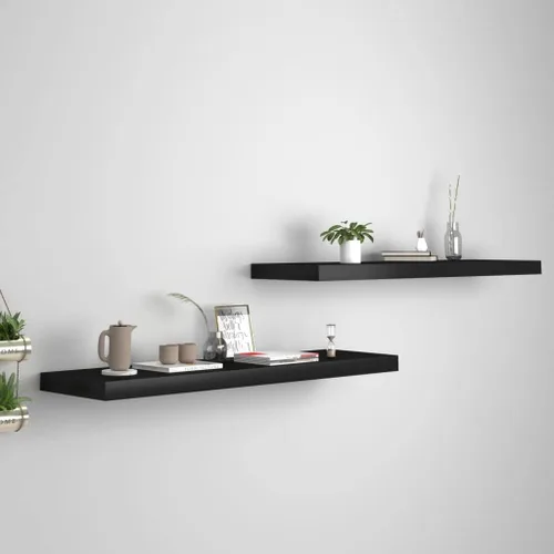 Miniatura 119 de Estantes flotantes de pared, juego de 4 estantes decorativos para montar en la pared, estante colgante con soportes invisibles para decoración