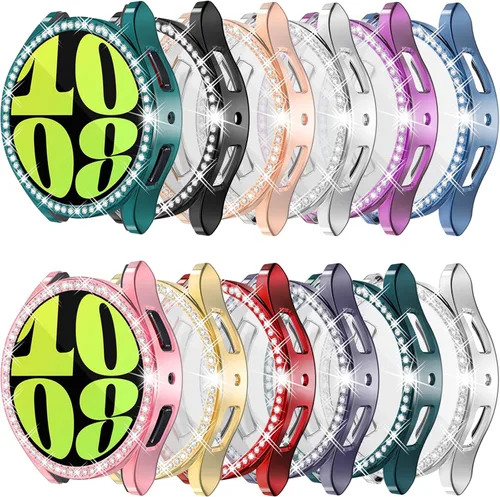 Miniatura 15 de RICHONE Compatible con Samsung Galaxy Watch 5 y Watch 4 y FE 40 mm Protector de pantalla Estuches de strass, Accesorios de cubiertas protectoras