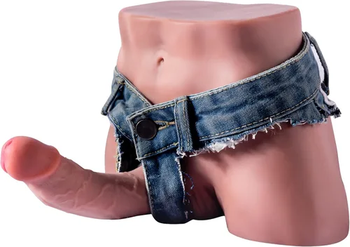Muñeca sexual de torso masculino para mujer, muñeca sexual femenina con consolador enorme realista y anal apretado para mujeres, masturbación,