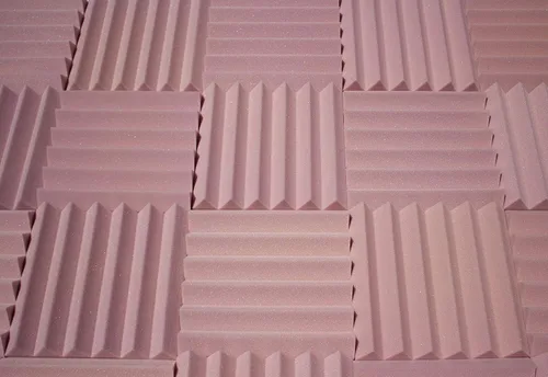 Paneles de espuma acústica, paquete de 48 unidades a granel, azulejos de 12 x 12 x 2 pulgadas para insonorización de estudio y amortiguación de rosa