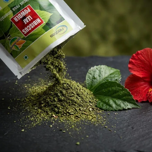 Miniatura 5 de Neotea Polvo de hoja de hibisco Sembaruthi Ilai Tratamiento natural de caída del cabello, promueve el crecimiento del cabello, lavado de cabello