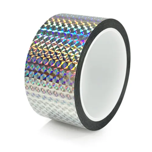 Miniatura 5 de Cinta reflectante holográfica autoadhesiva, cinta reflectante holográfica para mantener alejados a los pájaros, proyectos de manualidades, arte