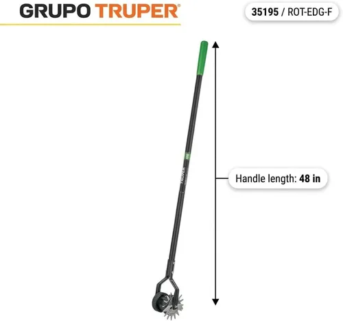 Miniatura 2 de Herramientas forjadas, de la marca Truper Tru Pro, (Dual Wheel Rotary Lawn Edger), 48, Ceniza (Ash Wood)
