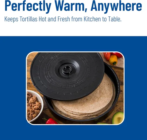 Miniatura 6 de Carlisle FoodService Products Servidor de tortilla Jumbo con tapa aislada para cocinas, restaurantes, catering, plástico, 12.75 x 2.625 pulgadas