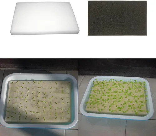 Miniatura 2 de COOLHOOD 96pcs esponja hidropónica plantación herramienta de jardinería esponjas de plántulas para invernadero crecimiento de pequeños brotes