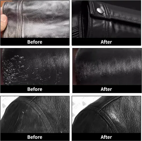 Miniatura 5 de TBTFW Restaurador de color de cuero, bálsamo recolorante de cuero negro, tinte de cuero, utilizado para reparar sofás desgastados y envejecidos