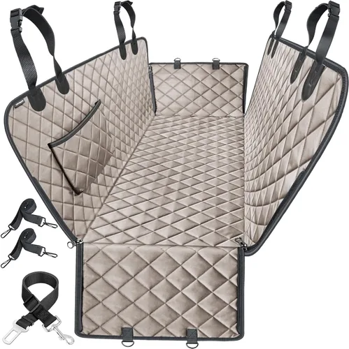 Miniatura 17 de URPOWER Funda de asiento para perro, hamaca 100% impermeable, 600D, resistente, a prueba de arañazos, antideslizante, duradera, suave