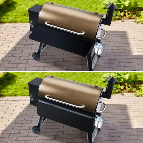 Miniatura 7 de Stanbroil Estante frontal plegable para parrilla de pellets Traeger Pro Series 34, repuesto para estante plegable BAC363, accesorios de parrilla