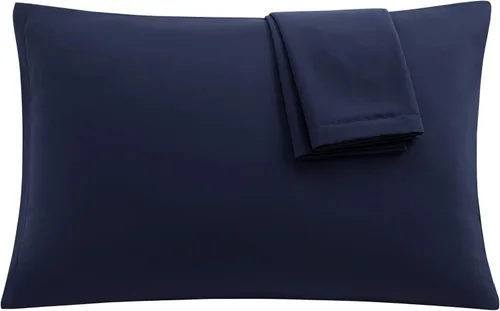 Miniatura 30 de uxcell Paquete de 2 fundas de almohada de microfibra suave serie 1800 con cremallera estándar (20 x 26 pulgadas), color dorado